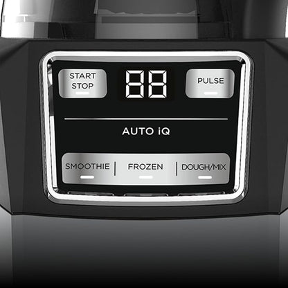 Ninja Blender, Compact Kitchen System, 1200W, 3 Functions for Smoothies, Dough & Frozen Drinks with Auto-IQ, 72-oz.* Blender Pitcher, 40-oz. Processor Bowl & 18-oz. Single-Serve Cup, Grey, AMZ493BRN