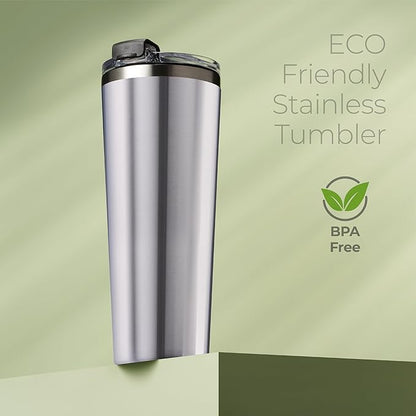 SIPX™ Triple-Insulated Tumblers - 22oz. Premium Modern Tumbler With Lid, insulated Cup Keeps Hot For 6 Hours, Stainless Steel Tumbler Made Of Sustainable Material, Coffee Travel Mug For Home & Office