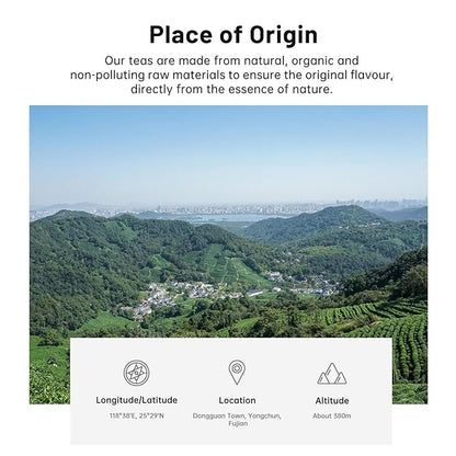 iTeaworld Minnan Narcissus Oolong Tea - Oolong tea loose leaf Chinese Tea, Long-Lasting Aftertaste Oolong Tea Whole Tea leaves for Health with 20 Empty Tea Bags, 3.5OZ