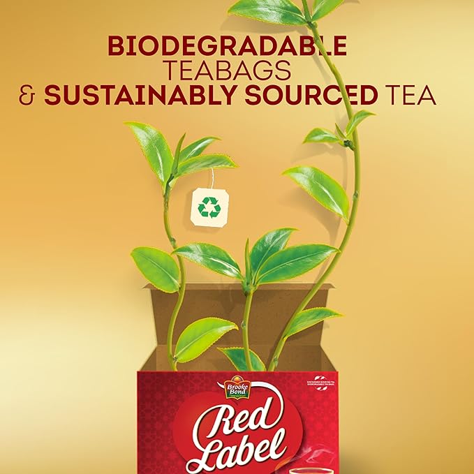 Red Label Tea by Brooke Bond | Loose Tea | Black Tea | Compatible for Chai & Milk | Premium Blend | Refreshing Taste | 900 Grams (Pack of 4)