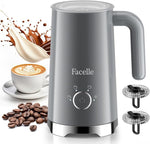 Load image into Gallery viewer, Facelle Milk Frother, 4-in-1 Electric Milk Steamer and Frother, 10oz/300ml Automatic Hot &amp; Cold Foam Maker and Milk Warmer with Auto Shut-Off, for Latte, Cappuccino, Macchiato, Hot Chocolate - Grey