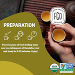 Load image into Gallery viewer, FGO Organic Dandelion Root Loose Tea, Cut and Sifted, Caffeine Free, 16oz Bulk Resealable Bag, Packaging May Vary (Pack of 1)