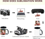 Load image into Gallery viewer, 11oz White Ceramic Sublimation Coffee Mug Blank White, Case of 108