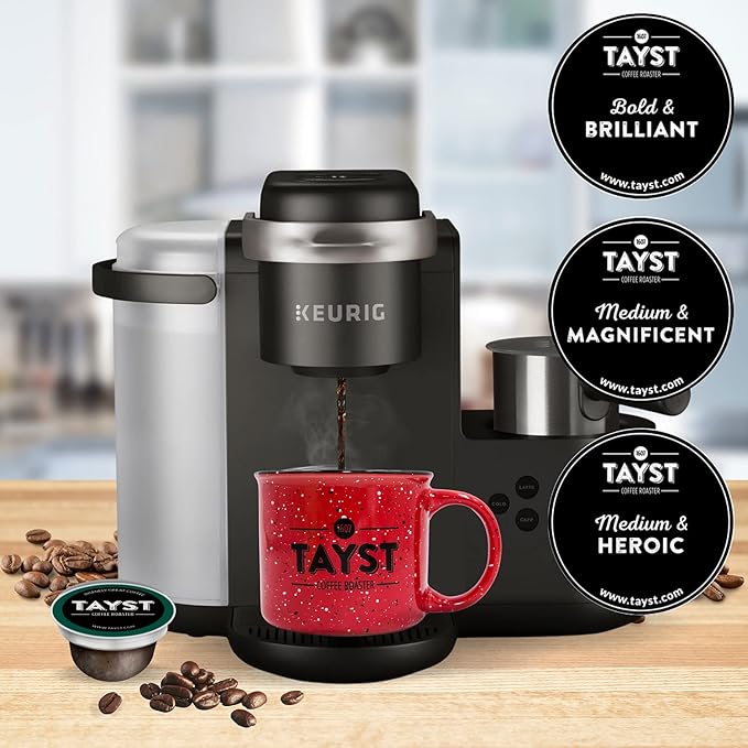 Tayst Coffee Pods, Variety Pack Assortment, K Cups Compatible with Keurig Coffee Maker, Sustainable Single Serve, Pack of 30