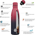 Load image into Gallery viewer, BJPKPK 25oz Insulated Stainless Steel Water Bottles Reusable Metal Travel Sports Water Bottle Keep Cold and Hot,Charming Black Red