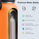 Load image into Gallery viewer, koodee Insulated Water Bottle, 32 oz Stainless Steel Double Wall Vacuum Wide Mouth Sport Bottle with Leakproof Spout Lid （Cosmic Orange）