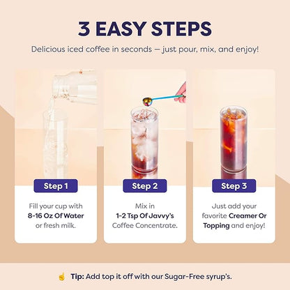 Coffee Concentrate - Cold Brew Coffee, Perfect for Hot or Iced Instant Coffees, Hot Drinks, Cold Brew Concentrate, 35 Servings - Mocha