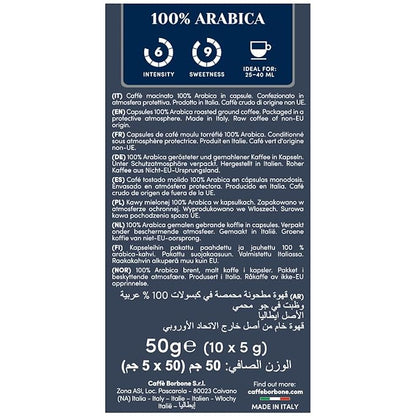 Caffe Borbone Aluminum Coffee Pods Compatible with Nespresso Original Machines, 100% Arabica, Medium Roast, Aromatic and Refined, Genuine Italian Coffee - NOT compatible with Vertuo - 100 Count
