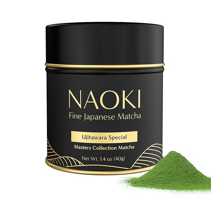 Naoki Matcha Ujitawara Special Blend Masters Collection Matcha – Authentic Japanese Ceremonial Grade Matcha Green Tea Powder from Uji, Kyoto (40g / 1.4oz)