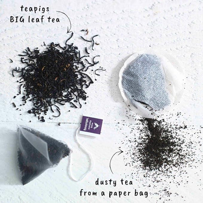teapigs Black Tea Bags Made With Whole Leaves Pack of Tea Bags, english breakfast, 50 Count (5423)