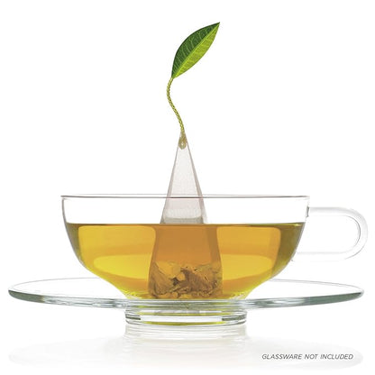 Tea Forte Cherry Blossom Organic Green Tea, Petite Presentation Box Tea Gift Set Sampler with 10 Handcrafted Pyramid Tea Infusers