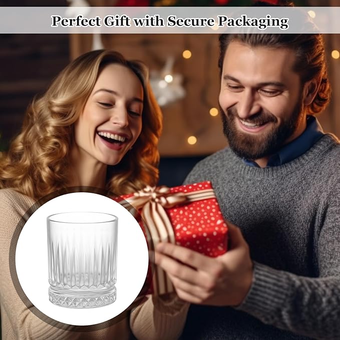 Ruckae 12 Pack 2.5oz Round Ribbed Shot Glasses - Clear Glass with Textured Stripes for Stylish Drinking - Perfect for Whiskey,Vodka,Rum and Cocktails - Ideal for Bars,Restaurants and Home Use