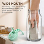 Load image into Gallery viewer, Glass Pitcher with Lid, 64 OZ Mason Jar Pitcher Double Leak Proof, 2 Quart Breast Milk Storage Containers for Fridge, Wide Mouth Glass Jar for Sun Tea, Juice, Cold Brew Coffee