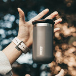 Load image into Gallery viewer, WACACO Octaroma Lungo Vacuum Insulated Coffee Mug, Double-wall Stainless Steel Travel Tumbler With Drinking Lid, 10 fl oz(300ml)， Dim Grey