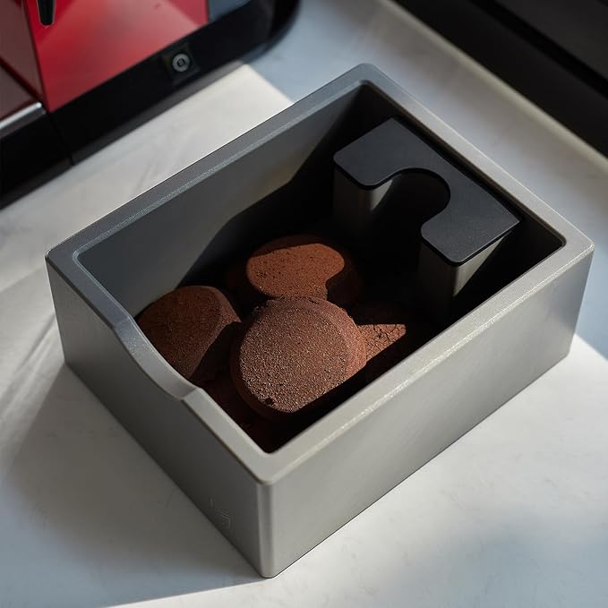 Espresso Knock Box, Coffee Ground Knock Box, Distribute and Tamp Espresso Product Tool, Non-slip Base for Espresso Barista