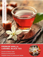 Load image into Gallery viewer, TeeLux Vanilla Caramel Black Tea Bags, Blended Black Tea with Vanilla Caramel, Robust &amp; Smooth Taste, 100 Count