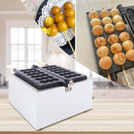Load image into Gallery viewer, 1.4kw Waffle Stick Making Machine, 14.8x12.9x8.8in Electric Waffles Making Machine, Desktop Stainless Steel Waffle Making Machine with 6 Waffles, 122-572℉, Dual Separate Knobs, Timer(0-5min)