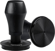 Normcore 58.5mm Espresso Coffee Tamper V4 - Spring Loaded Tamper With Titanium PVD Coating Ripple Base -15lb / 25lb / 30lbs Replacement Springs, Genuine Black Oak Wood Handle