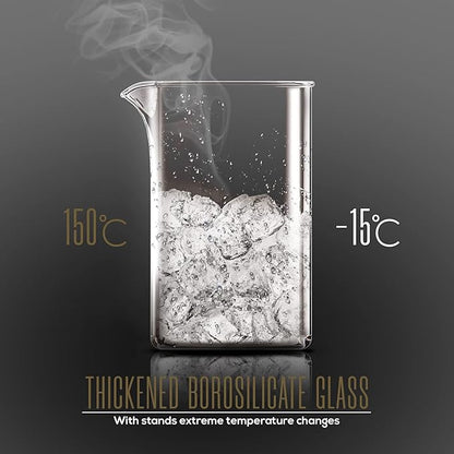 Utopia Kitchen 12 Ounce 0.35 Liter French Press Coffee Maker, Tea Maker, Travel Coffee Presses, Heat Resistant Thickened Borosilicate Coffee Pot for Camping Travel Gifts, Gold Pack of 1