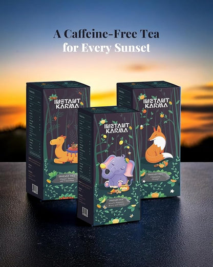 Instant Karma Tea – Jasmine Honey Instant Tea | All-Natural, Lightly Caffeinated, No Added Sugar | Soothing & Aromatic Herbal Tea – 20 Sachets (Jasmine Honey)