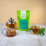 Load image into Gallery viewer, Worldwide Botanicals Organic Peppermint Loose Leaf Tea, 4 oz - Pacific Northwest Organic Cultivation, Highly Aromatic Digestive Tea, Antioxidant, Caffeine Free