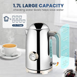 Load image into Gallery viewer, SUSTEAS Electric Kettle - 57oz Hot Tea Water Boiler with Thermometer, 1500W Fast Heating Stainless Steel Pot, Cordless LED Indicator, Auto Shut-Off &amp; Boil Dry Protection, Silver