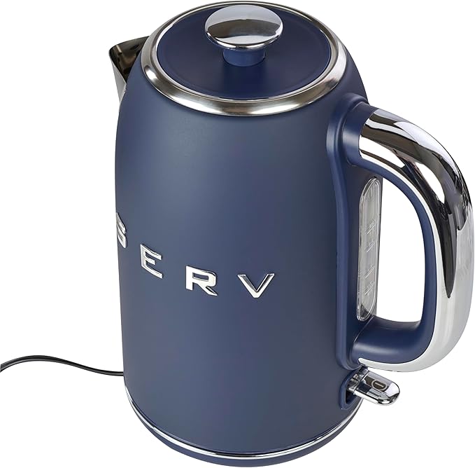 Servappetit Electric Retro Serv Kettle Navy Blue