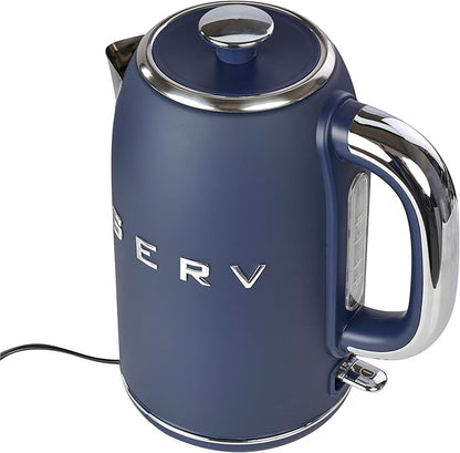 Servappetit Electric Retro Serv Kettle Navy Blue