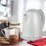 Load image into Gallery viewer, COOK WITH COLOR Electric Kettle - Rapid Boil, Sleek Design, and Safety Features - Great for Quick and Easy, Stainless Steel Crème, 1.7 Liters