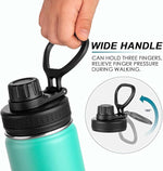 Load image into Gallery viewer, koodee Insulated Water Bottle, 22 oz Stainless Steel Double Wall Vacuum Wide Mouth Sport Bottle with Leakproof Spout Lid (Teal)