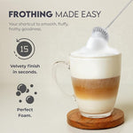 Load image into Gallery viewer, Zulay FrothMate Powerful Milk Frother for Coffee - Portable &amp; Compact Handheld Foam Maker for Lattes, Cappuccinos, Matcha, Hot Chocolate - Milk Foamer Frother - No Stand Electric Whisk (Red)