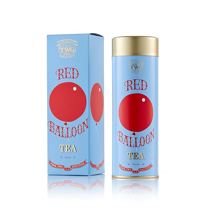 TWG Tea | Red Balloon Tea | Rooibos Tea | Coconut & Blueberries | Haute Couture Tin, 100g | Gift Set