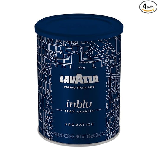 Lavazza in Blu Espresso Ground Coffee Blend, Medium Espresso Roast, 8.8 Oz (Pack of 4)