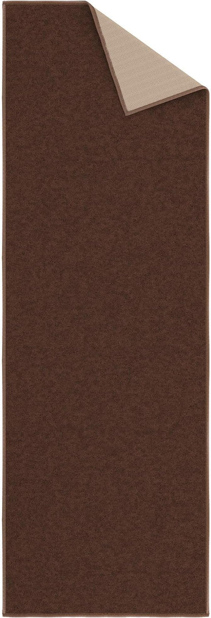 Ottomanson Hallway Runner Rug 20" x 59" Non Slip Solid Area Rugs Easy to Clean Laundry Rug Runner Durable & Pet Friendly Floor Carpet Runners for Hallways Entryway Living Room Kitchen, Brown