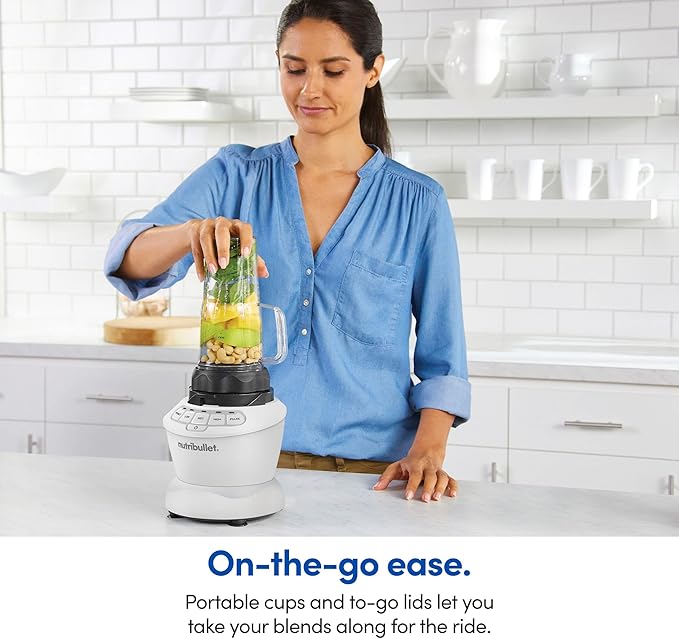 nutribullet Full-Size Blender Combo 1200W –Matte White