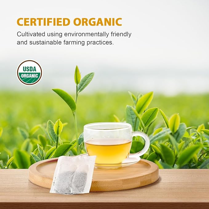 Soeos Organic Oolong Tea, 100 Tea Bags, USDA Certify, Low Caffeine, 6.3 oz (180 g)