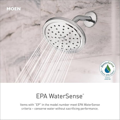 Moen Chrome Eco-Performance 4-Spray Pattern Handheld Showerhead with 69 Long Hose and 30-Inch Slide Bar, 3669EP