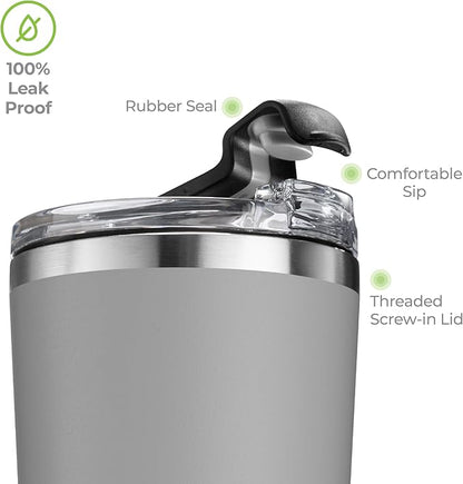 SIPX™ Triple-Insulated Tumblers - 22oz. Premium Modern Tumbler With Lid, insulated Cup Keeps Hot For 6 Hours, Stainless Steel Tumbler Made Of Sustainable Material, Coffee Travel Mug For Home & Office