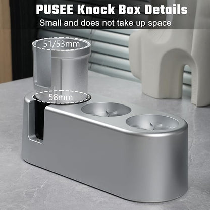 PUSEE Espresso Tamping Station, Espresso Organizer Station Fit for 51/54/58mm Espresso Accessories, Plastic Espresso Station Coffee Tamper Station, Multifunctional Coffee Tools Organzier (3 in 1)