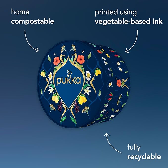 Pukka Luxury Herbal Tea Sampler Box, Organic Tea For Everyday Wellness, Ideal Gift Set for Special Occasions, Holidays, Birthdays & Anniversaries, 90 Teabags, 6 Premium Flavors, Caffeine Free