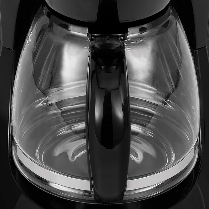 BLACK+DECKER DCM100B 12-Cup Programmable Coffeemaker with Glass Carafe, Black, One Size