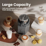 Load image into Gallery viewer, Milk Frother - Electric Steamer, 4-in-1 Automatic Warm and Cold Cappuccino Foam Maker, 12.5oz Milk Warmer for Latte, Macchiato, Stainless Steel