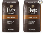 Load image into Gallery viewer, Peet's Coffee, Dark Roast Whole Bean Coffee - French Roast 36 Ounces (2 Bags of 18 Ounces)