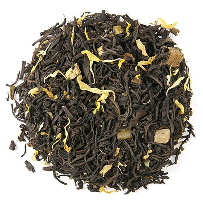 Mango Mist Black Tea Pouches - 4oz | Loose Leaf Pouch | Naturally Flavored Ceylon Black Tea | Smooth Refreshing Tropical Mango Taste | No Artificial Flavors