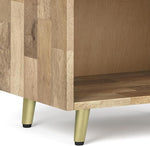 Load image into Gallery viewer, SIMPLIHOME Jager SOLID MANGO WOOD 22 inch Wide Mid Century - Contemporary Bedside Nightstand Table in Natural for the Living Room and Bedroom