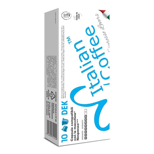 Italian Coffee for Espresso Lovers capsules compatible with Nespresso Original Line machines (DEK Decaf Regular, 800 Count (Pack of 1))