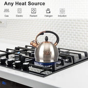 3Quart Whistling Tea Kettle Classic Teapot Stainless Steel Teakettle with Cool Grip for Stovetop