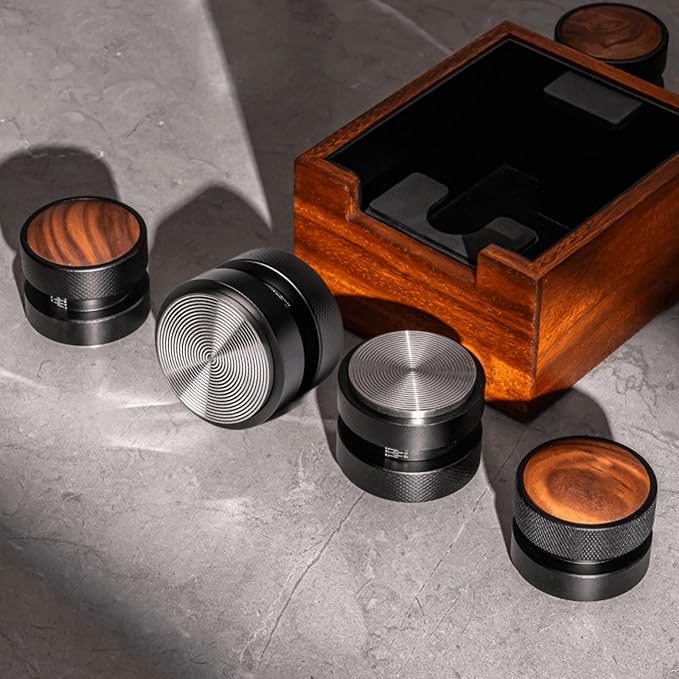 Espresso Tamper for 51mm Coffee Tamper with Spring Loaded Tamper,WDT Tool with Clear Memory Scale,Stainless Steel Tamper for Espresso Machine Accessories,for Home,Office & Coffee Bar