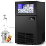 Load image into Gallery viewer, Commercial Ice Maker 160 LBS/24H, 15" Wide Under Counter Ice Maker with 35LBS Ice Storage Capacity, Commercial Ice Machine 63Pcs Clear Ice Cubes Built-in or Freestanding Large Ice Machine