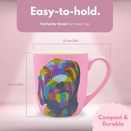 Stoneware Mug for Pet Lovers 18 Oz - Goldendoodle Coffee Mug - Coffee Cups Ceramic - Travel Coffee Mug for Drinks